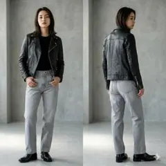 UNITED TOKYO ライダースジャケット 革ジャン Sサイズ相当 ブラック