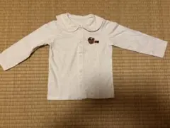 ミキハウス 長袖シャツ ホワイト90cm
