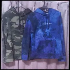 お買い得品★Hollister★ 迷彩柄＆タイダイ柄 パーカーセット