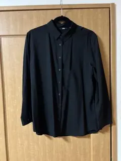 UNIQLO ♡ブラック ♡長袖シャツ ♡XL