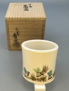 茶道具　蓋置　真葛香斎　色絵森 茶道具 蓋置 真葛香斎 色絵森 - メルカリ
