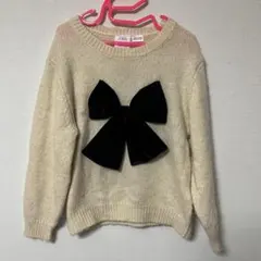 ZARA ザラベイビー　クリーム色　セーター リボン付き　116