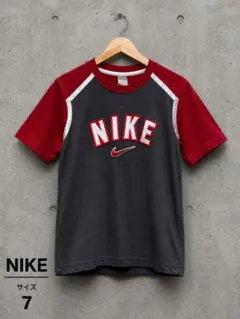 NIKE キッズ 半袖Tシャツ ロゴ ワッペン サイズ7のサムネイル