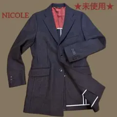 ★未使用★ NICOLE チェスターコート 千鳥格子 ウール