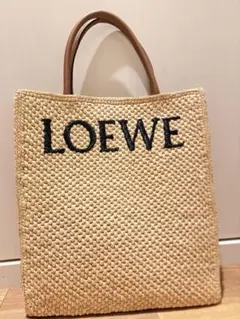 LOEWE ラフィア スクエア バスケットバッグのサムネイル