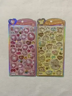 正規品　うるちゅるポップシール　ハローキティ　ポムポムプリン 2枚セッ