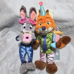 ニック・ワイルド　ジュディ・ホップス　ぬいぐるみズートピア 10TH