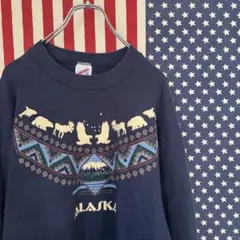 USA古着 90s スウェット トレーナー 【XL】 アラスカ