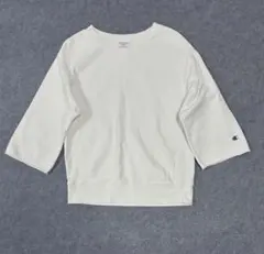 Champion チャンピオン リバースウィーブ 7部丈 目無し 白 M