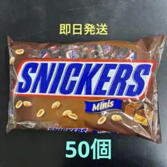 【本日限定ラスト1点】スニッカーズ　ミニ チュア ピーナッツ 50個　最新日付