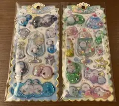 シマエナガ　キラキラ ウォーターinシール　ウォーターシール　シール