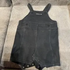 COMME CA ISM ブラックオーバーオール 80cm