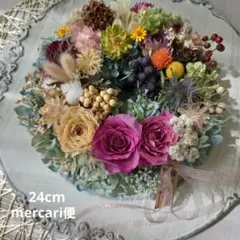 ドライフラワーリース＊ハンドメイド＊紫陽花あじさいリース＊フラワーリース38