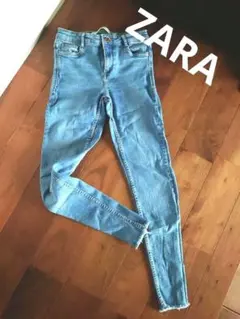 【ZARA TRF フリンジ スキニー ストレッチジーンズ 36】ザラ