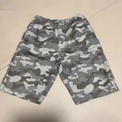 迷彩柄ハーフパンツ (グレー、紫) GU