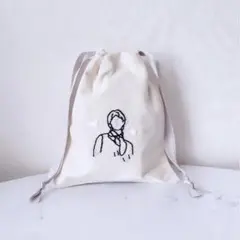 SnowMan ラウール　刺繍巾着袋