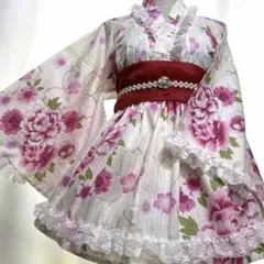 723⑦浴衣ドレス 地雷系 量産型 姫ギャル ロリータ 大人 - メルカリ
