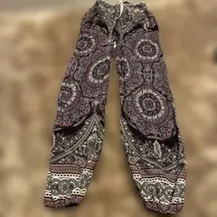 レーヨン 柄パンツ しまむら 柄ズボン