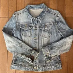 レディース ライトブルー デニム ジャケット Gジャン S-M