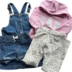 GAP KIDS オーバーオール パーカー ボトムス 4点セット 110-120