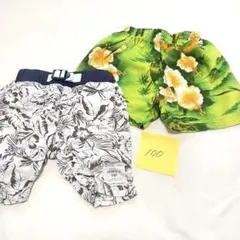 花柄 100cm 半ズボン