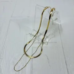 【2連】スネークチェーン ネックレス ゴールド 上品 重ね付け 高見え