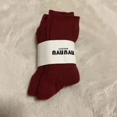 nyunyu 靴下　ソックス　2セット　赤　レッド