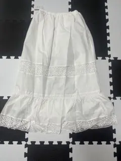 白スカート ロングスカート