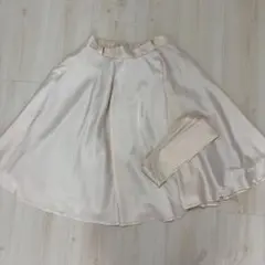 axes femme サテンサーキュラースカート