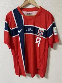 ノルウェー代表　9番　ハーランド　ユニフォーム　中古品