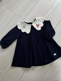 ネイビー ワンピース 90 韓国子供服　襟付き　pimpolle