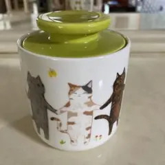 シンジカトウ 猫柄 陶器製 キャニスター 保存容器 - メルカリ