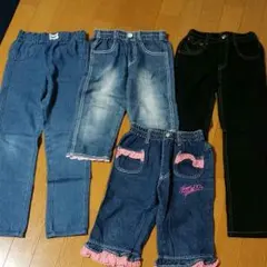 130cmジーンズセット4点