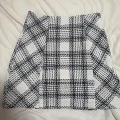 GRL ツイード チェック ミニスカート