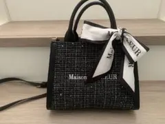 Maison de FLEUR ツイードハンドバッグ