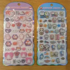 コットンパフィシール　ベイマックス　ドラえもん　セット
