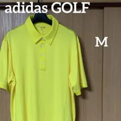adidas アディダスゴルフ　ポロシャツ　メンズ　黄色　M ストレッチ素材