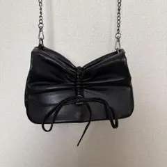Heather リボンショルダーBAG ブラックのサムネイル