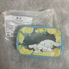 サンリオ　一番くじ　シナモロール　シナモンロール　ポーチ　ブルー