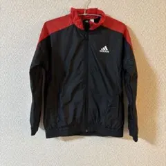 adidas ジャケット 黒/赤 100cm~