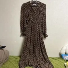 フィフス　花柄ワンピース　レッド