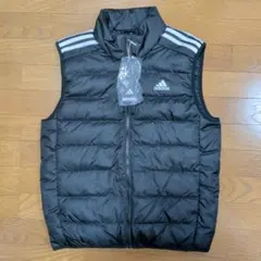 adidas ブラック ダウンベスト Lサイズ