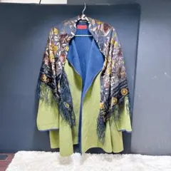 新作➂フラメンコいシージョ花柄 フリンジ ショール ストール 新品未 
