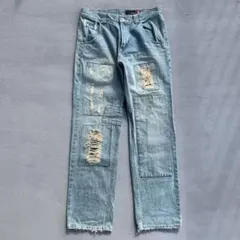 Y2K Quiksilver ダメージ加工 デニムパンツ 32インチのサムネイル