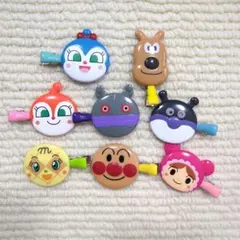 【即日発送】全8種／アンパンマンヘアクリップ　メロンパンナ・チーズ・アンパンマン