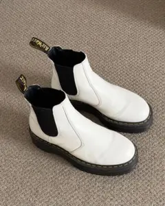 【USED】Dr. Martens ホワイトレザー サイドゴアブーツ