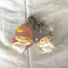 サンリオキャラクターズ　なかよしドロップチャーム　リトルツインスターズ