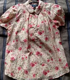 ラルフローレン、パフスリーブブラウス(コットン)