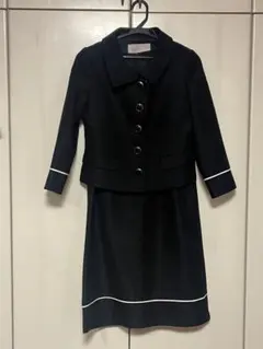 ジュンコシマダ　ワンピーススーツ　黒色　７号