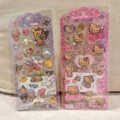 ドロップジュエリーシール　日焼けキティ　日焼けサンリオキャラクター